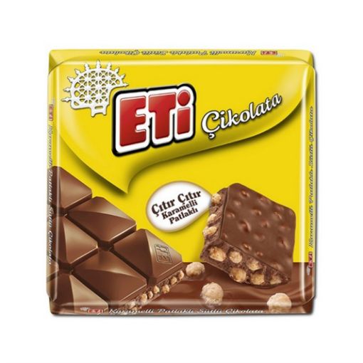 ETİ ÇİKOLATA KARAMEL PATLAKLI 57 GR. ürün görseli