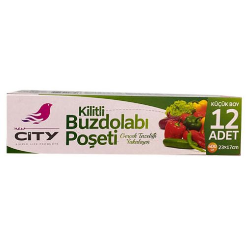 PİKNİK BUZD. POŞETİ KİLİTLİ ORTA 12'Lİ. ürün görseli