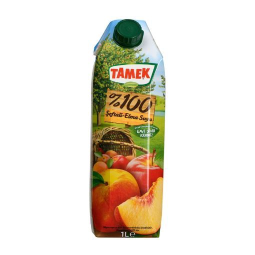 TAMEK %100 ŞEFTALİ-ELMA 1 LT. ürün görseli