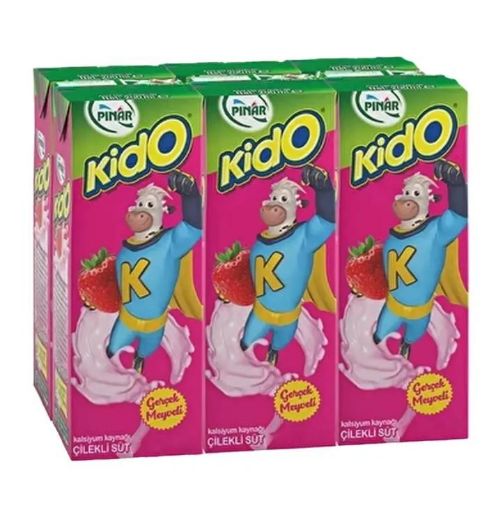 PINAR KİDO SÜT ÇİLEKLİ 6X180 ML. ürün görseli