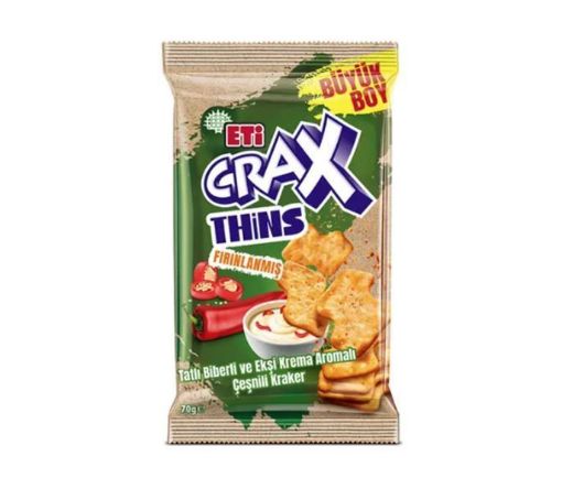 ETİ CRAX 70 GR KREMALI BİBERLİ  KRAKER. ürün görseli