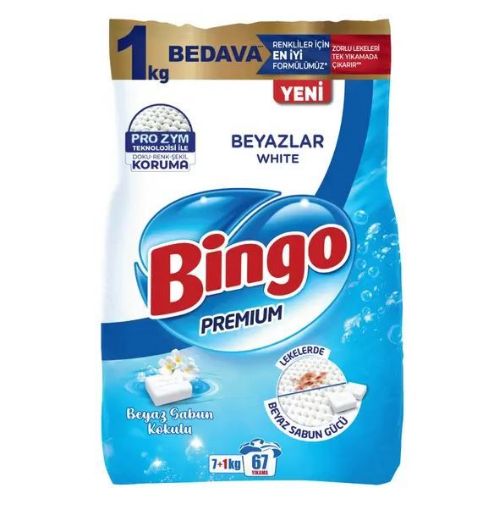 BİNGO MATİK 7+1 KG BEYAZ PREMIUM. ürün görseli