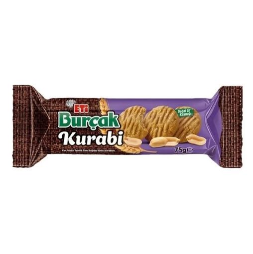 ETİ BURÇAK KURABİ YER FISTIK TAHİN 75 GR. ürün görseli
