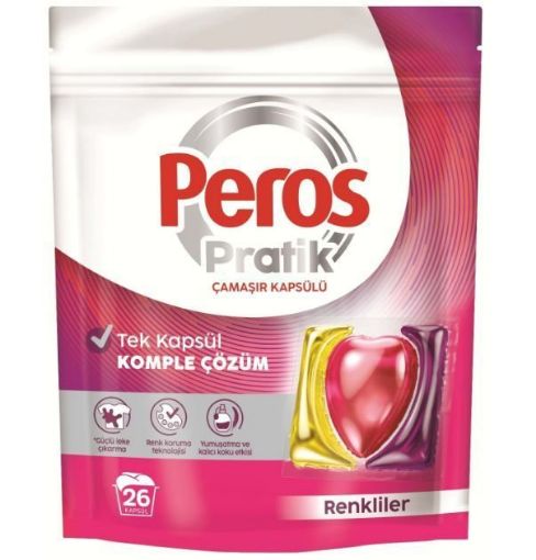 PEROS PRATİK ÇAMAŞIR KAPSÜL RENKLİLER 26 LI. ürün görseli