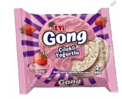 ETİ GONG ÇİLEKLİ YOĞURTLU 30 GR. ürün görseli