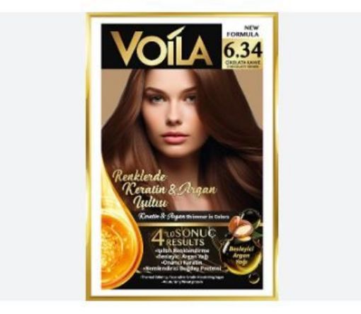 VOİLA SAÇ BOYASI (6.34) ÇİKOLATA KAHVE 50 ML. ürün görseli